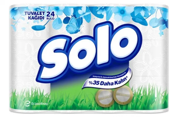 Solo Toilet Paper 35% Thicker 24 pcs