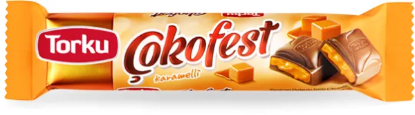 Torku Çokofest Caramel Filled Milk Chocolate 34 gr