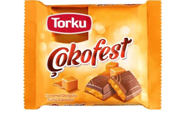 Torku Çokofest Caramel Filled Milk Chocolate 60 gr