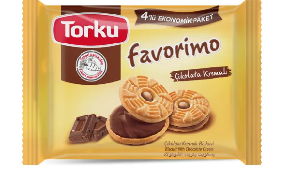 Torku Favorimo Chocolate Cream Biscuit 4X61 gr