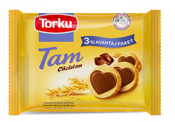 Torku Oatmeal-Chocolate Biscuit Cream 3X83 gr