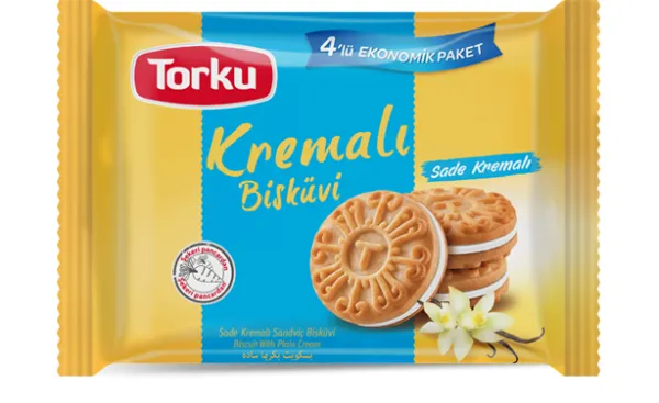 Torku Plain Cream Biscuit 4X76 gr