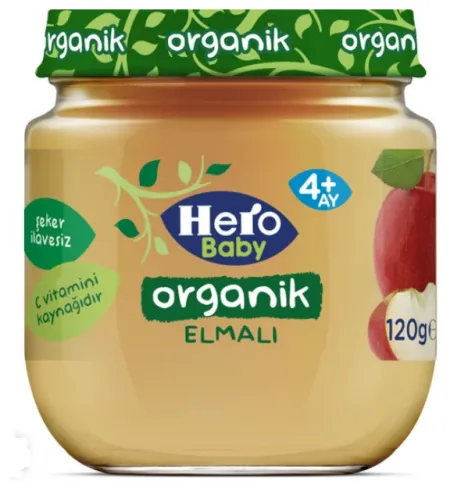 Ülker Hero Baby Organic Apple Baby Food 120 gr