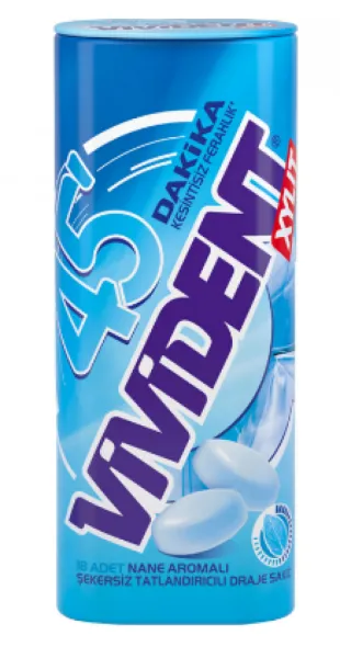 Vivident 45 Minutes Gum Dragee Metal Box 21 gr