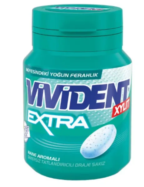 Vivident Extra Mint Gum 66 gr