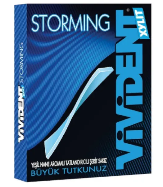 Vivident Storming Green Mint Gum 33 gr