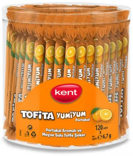 Yumiyum Candy Stick in Jar Orange 6.7 gr